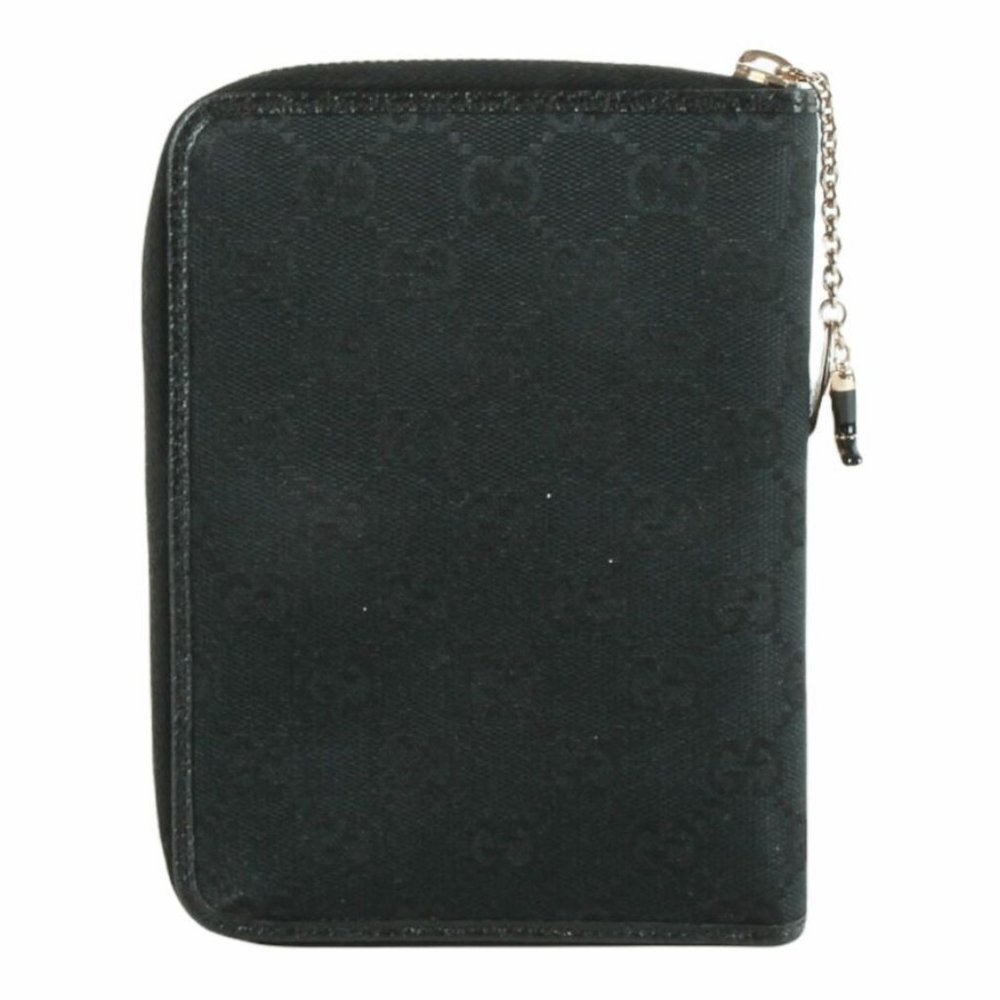 Gucci Web Black GG Logos Pattern Agenda Notebook Cover - Picture 2 of 8